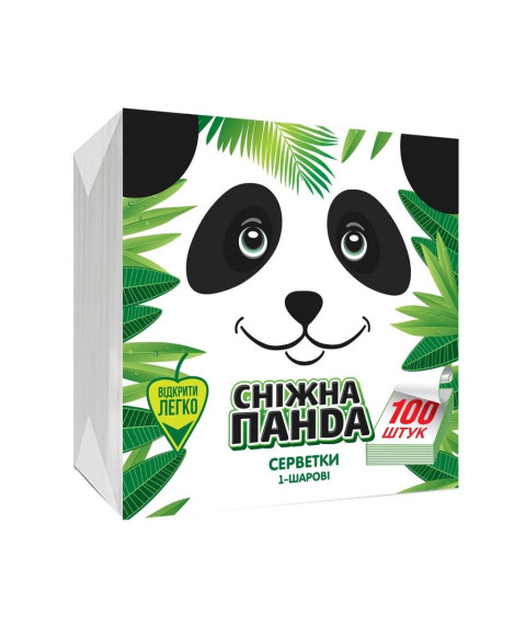 Șervețele de masă 1str. 33x33, 100 buc, Panda